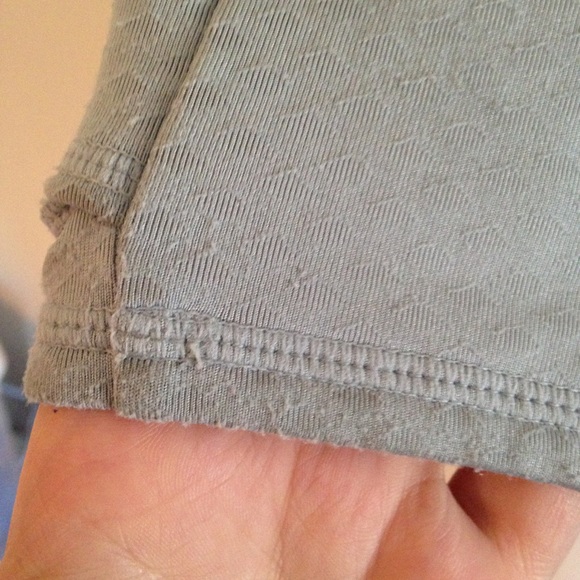 Athleta Gray and White Long Sleeve Athletic Top - Picture 10 of 10